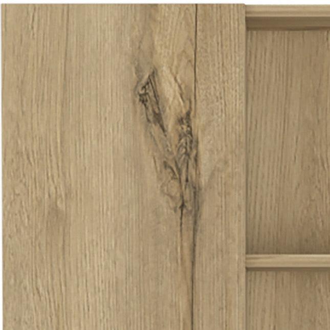 62" Oak Wood Pantry Or Storage Closet HomeRoots