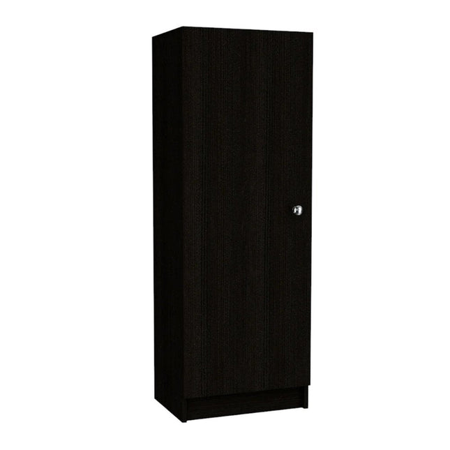 47" Black Wood Pantry Or Storage Closet HomeRoots