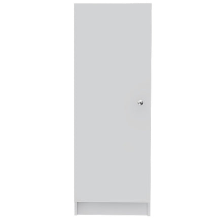 47" White Wood Pantry Or Storage Closet HomeRoots