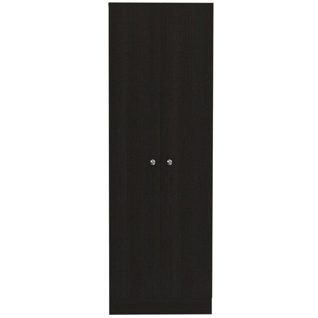 71" Black Wood Pantry Or Storage Closet HomeRoots