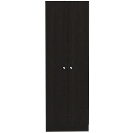 71" Black Wood Pantry Or Storage Closet HomeRoots