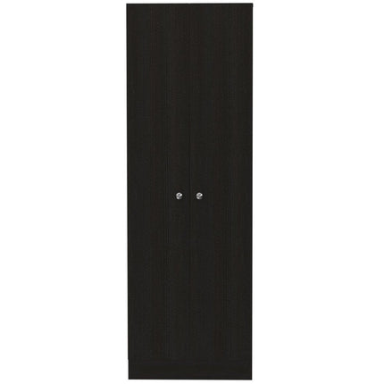 71" Black Wood Pantry Or Storage Closet HomeRoots
