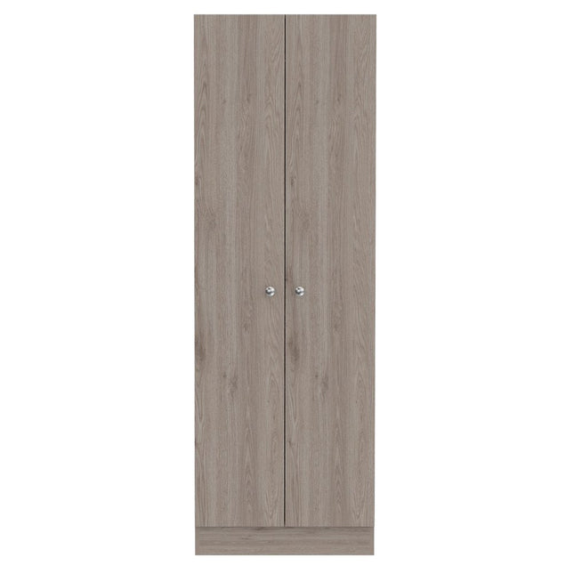 71" Light Gray Wood Pantry Or Storage Closet HomeRoots