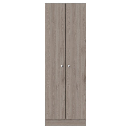 71" Light Gray Wood Pantry Or Storage Closet