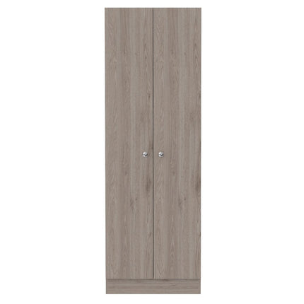 71" Light Gray Wood Pantry Or Storage Closet HomeRoots
