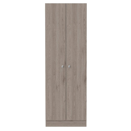 71" Light Gray Wood Pantry Or Storage Closet HomeRoots