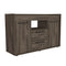 47" Dark Brown Two Drawer with Two Doors HomeRoots