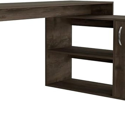 60" Dark Brown Wood Credenza Desk HomeRoots