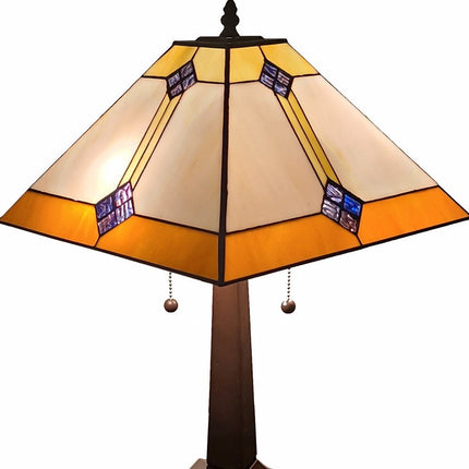 21" Dark Brown Metal Two Light Candlestick Table Lamp With Beige Shade HomeRoots