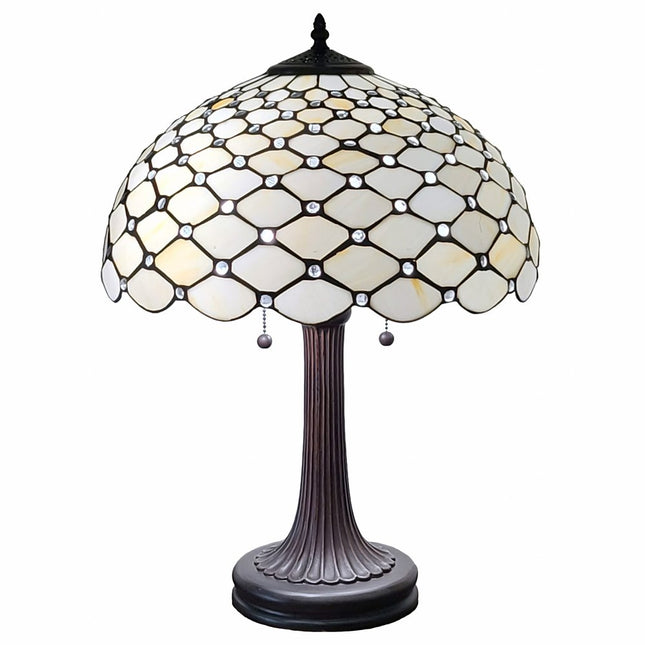 23" Dark Brown Metal Two Light Candlestick Table Lamp With White Shade HomeRoots