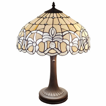 23" Dark Brown Metal Two Light Candlestick Table Lamp With White Shade HomeRoots