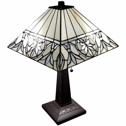 22" Dark Brown Metal Two Light Candlestick Table Lamp With White Shade HomeRoots