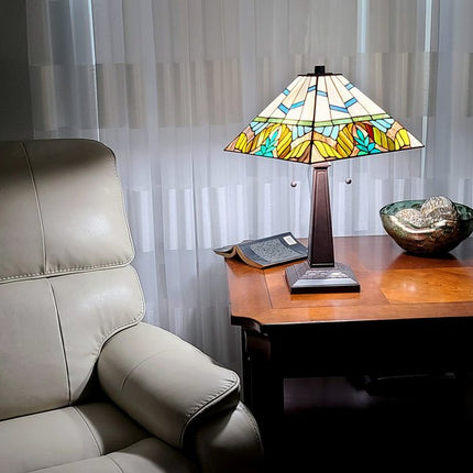 22" Dark Brown Metal Two Light Candlestick Table Lamp With White Shade HomeRoots