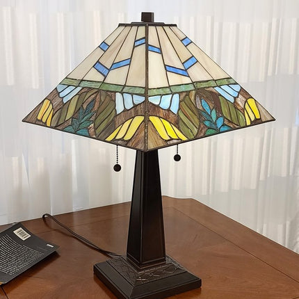 22" Dark Brown Metal Two Light Candlestick Table Lamp With White Shade HomeRoots