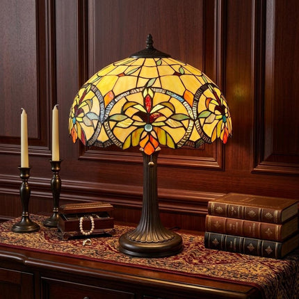 23" Dark Brown Metal Two Light Candlestick Table Lamp With White Shade HomeRoots