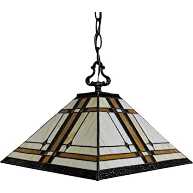 Brown And White Unique Statement Two Light Glass Dimmable Chandelier With Brown And White Shades HomeRoots