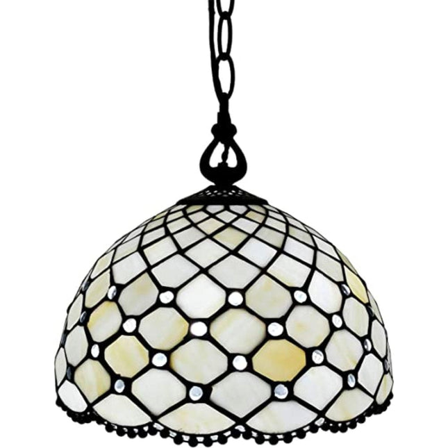 Black And White Unique Statement Glass Dimmable Chandelier With Black And White Shades HomeRoots