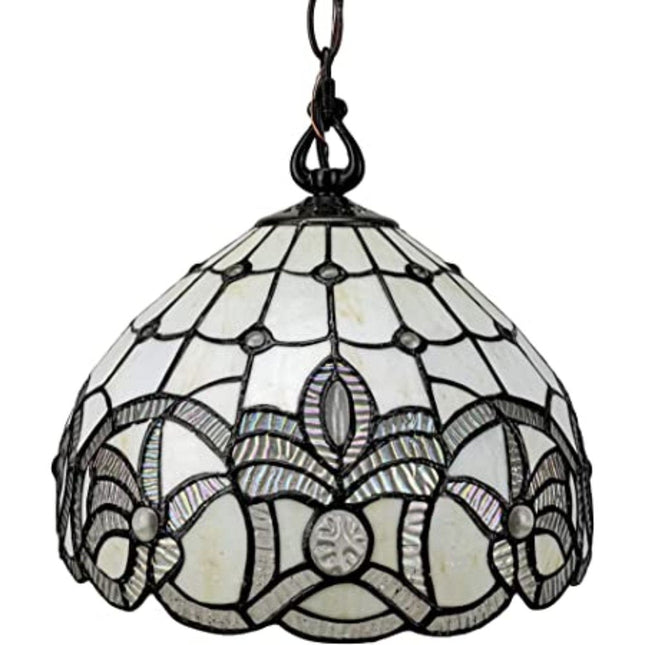 Black And White Unique Statement Glass Dimmable Chandelier With Black And White Shades HomeRoots