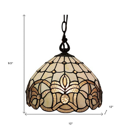 Black And White Unique Statement Glass Dimmable Chandelier With Black And White Shades