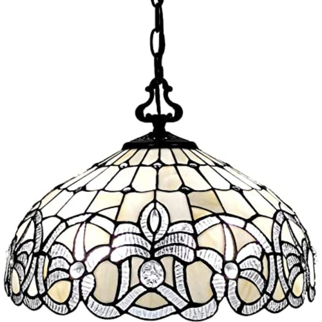 Black And White Unique Statement Two Light Glass Dimmable Chandelier With Black And White Shades HomeRoots