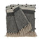 52" X 67" Beige and Black Woven Wool Throw Blanket HomeRoots