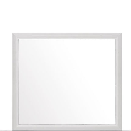35" White Framed Dresser Mirror HomeRoots