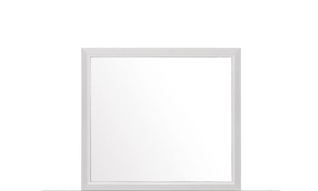 35" White Framed Dresser Mirror HomeRoots