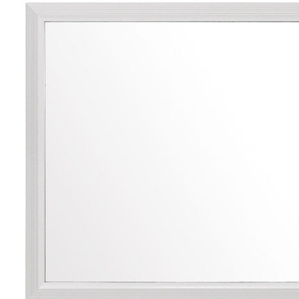 35" White Framed Dresser Mirror HomeRoots