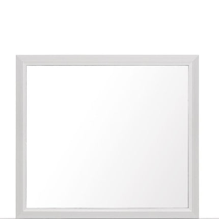 35" White Framed Dresser Mirror HomeRoots