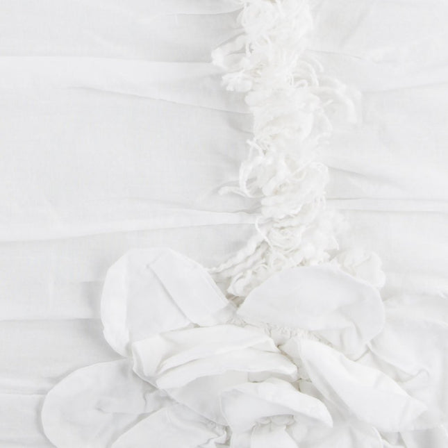 92" X 106" White Cotton Quilt HomeRoots