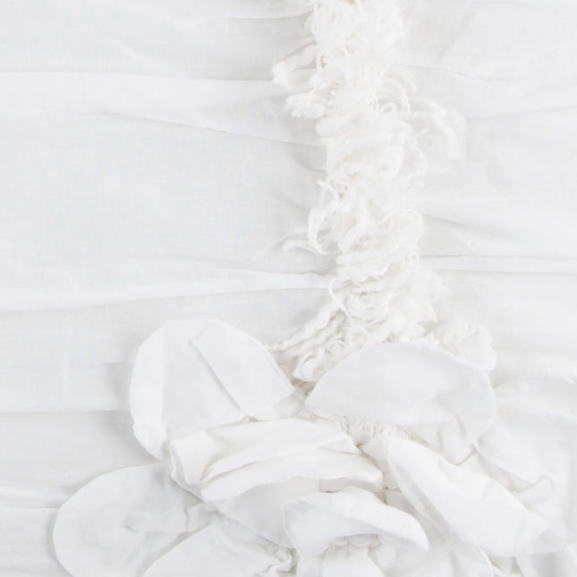 92" X 106" White Cotton Quilt HomeRoots