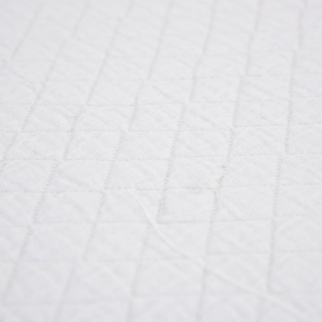 White Checkered King Quilt HomeRoots