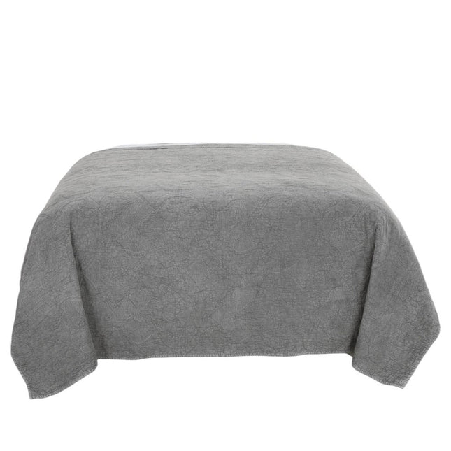 Gray Damask King Quilt