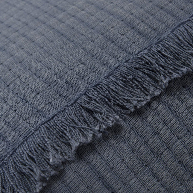 Indigo Checkered King Quilt
