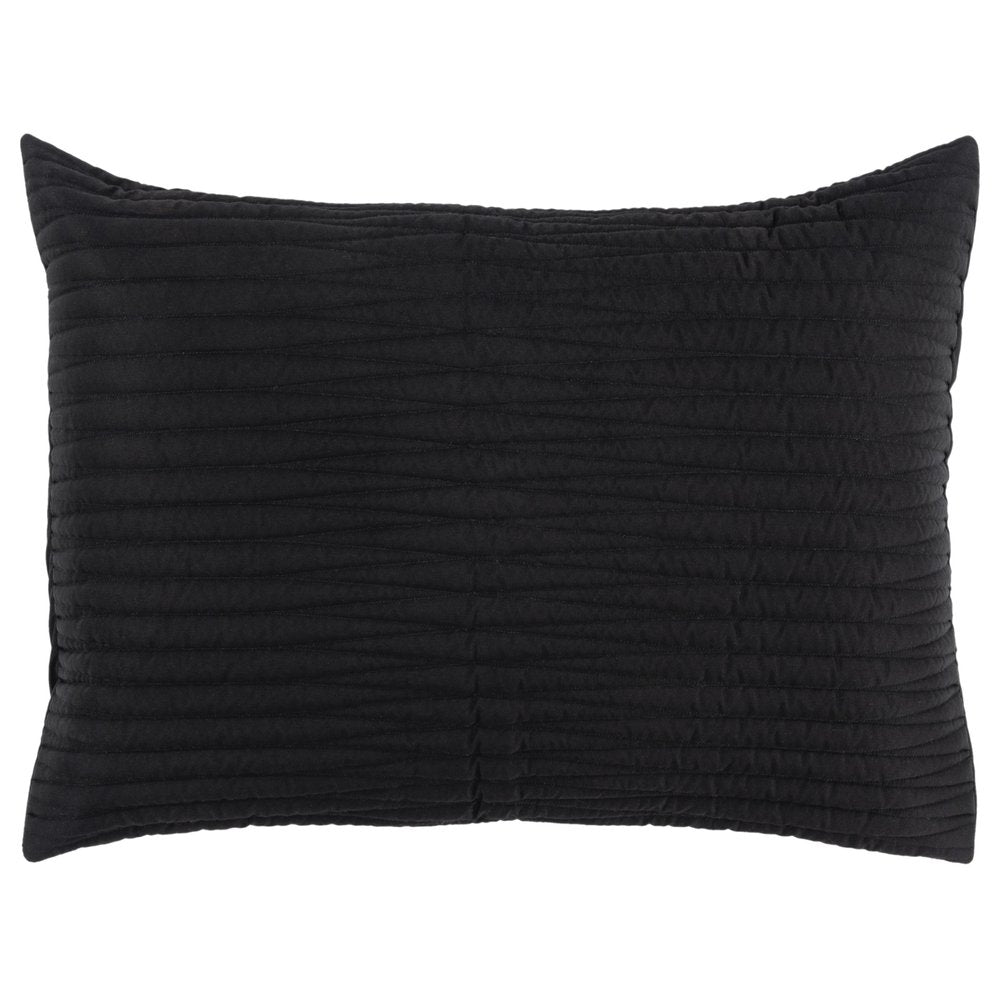 Black Geometric King Quilt