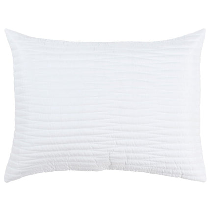 92" X 106" White Geometric Cotton Quilt HomeRoots