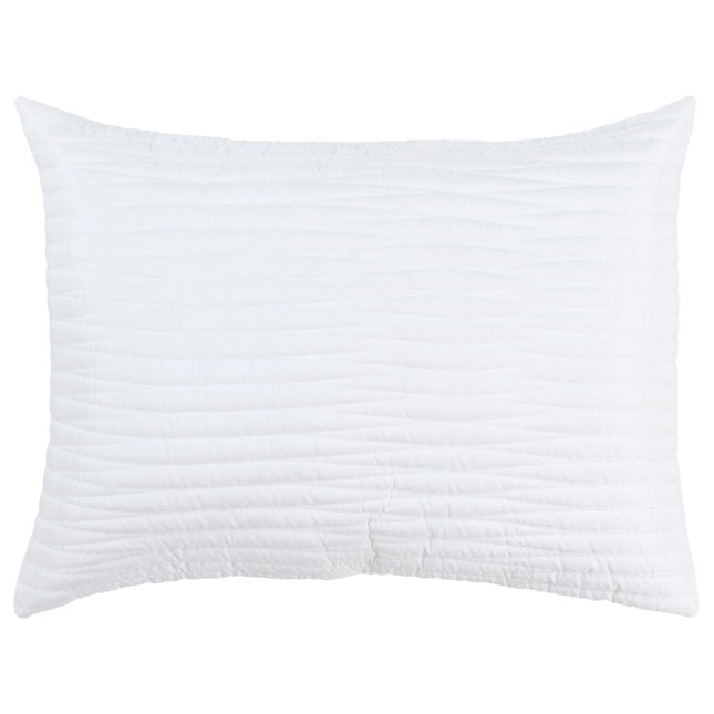92" X 106" White Geometric Cotton Quilt HomeRoots