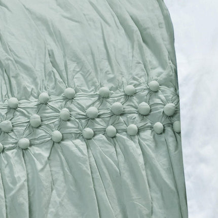 92" X 90" Blue Striped Cotton Quilt HomeRoots