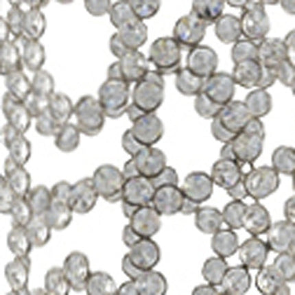 47" Silver Oval Crystal Glass Floor Vase With Faux Crystals HomeRoots