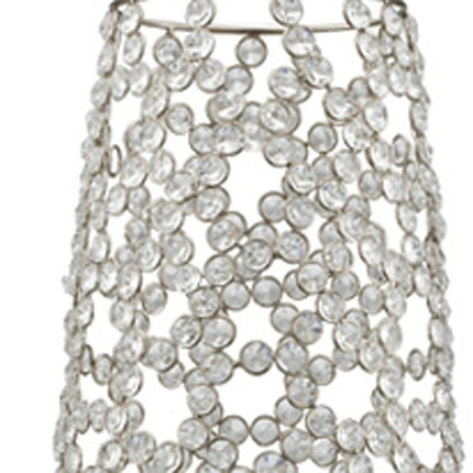47" Silver Oval Crystal Glass Floor Vase With Faux Crystals HomeRoots