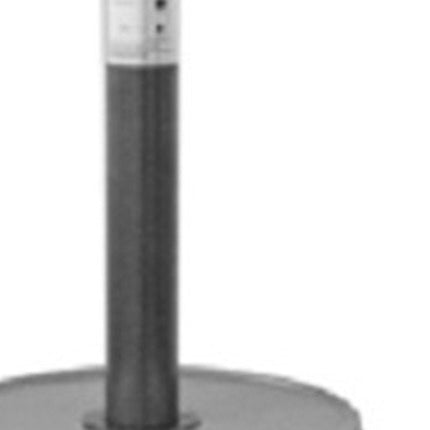 48000 BTU Silver Steel Propane Cylindrical Pole Standing Patio Heater HomeRoots