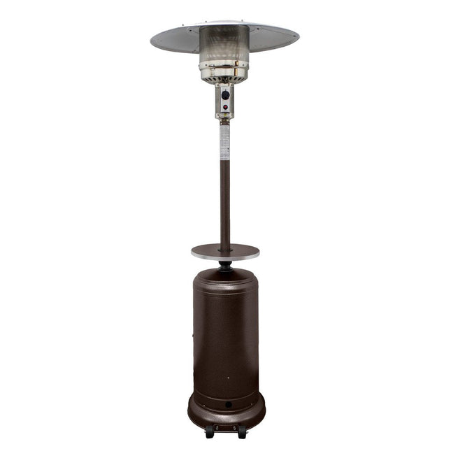 48000 BTU Bronze Steel Propane Cylindrical Pole Standing Patio Heater HomeRoots