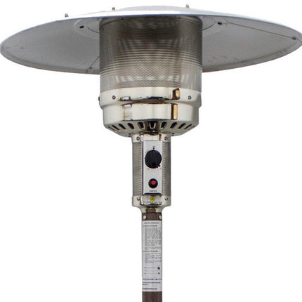48000 BTU Bronze Steel Propane Cylindrical Pole Standing Patio Heater HomeRoots
