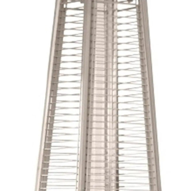41000 BTU Brown Steel Propane Triangular Pyramid Standing Patio Heater HomeRoots