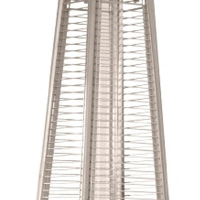 41000 BTU Brown Steel Propane Triangular Pyramid Standing Patio Heater HomeRoots