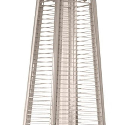 41000 BTU Brown Steel Propane Triangular Pyramid Standing Patio Heater HomeRoots
