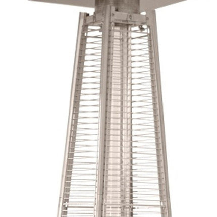 41000 BTU Brown Steel Propane Triangular Pyramid Standing Patio Heater HomeRoots
