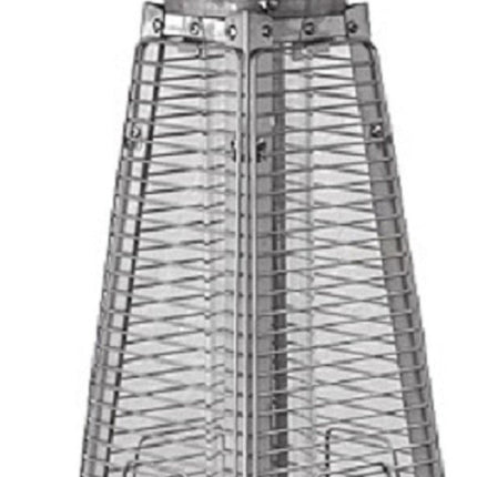 9500 BTU Bronze Steel Propane Triangular Pyramid Tabletop Patio Heater HomeRoots