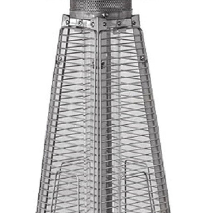 9500 BTU Bronze Steel Propane Triangular Pyramid Tabletop Patio Heater HomeRoots