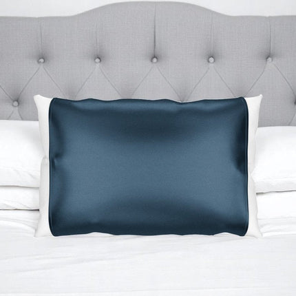 Blue Silk Open Ended Pillowcase HomeRoots
